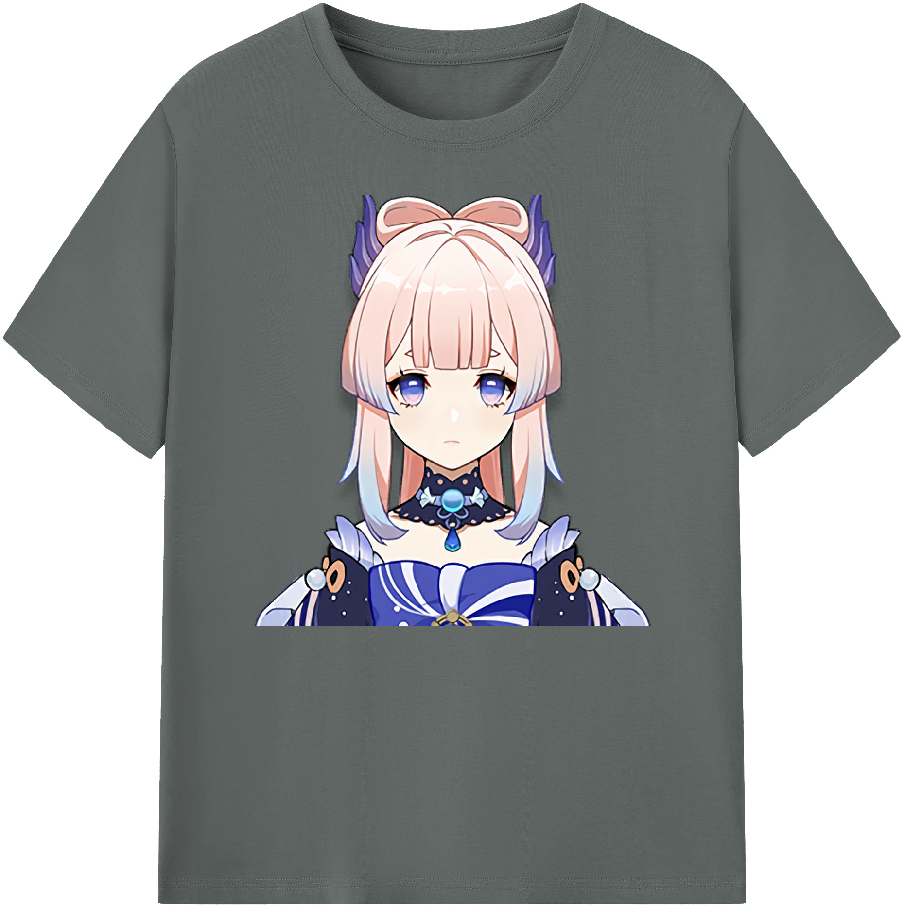 げんし神 珊瑚宮心海 サンゴノミヤ・ココミ genshin Sangonomiya Kokomi 綿100％ メンズ半袖Tシャツ｜肌触りやわらか＆通気性